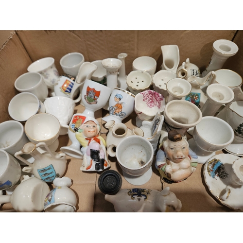 214 - Box Goss Ware, Assorted China Etc