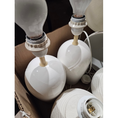 228 - 6 Assorted Table Lamps & Shades