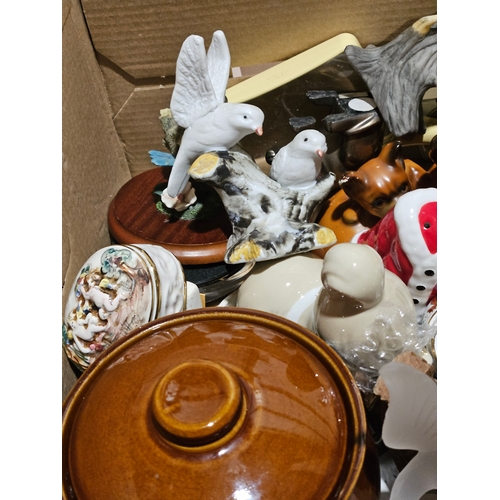 243 - Box Including Trinket Boxes, Animal Figures Etc