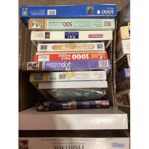 467 - 3 Boxes Of Jigsaw Puzzles