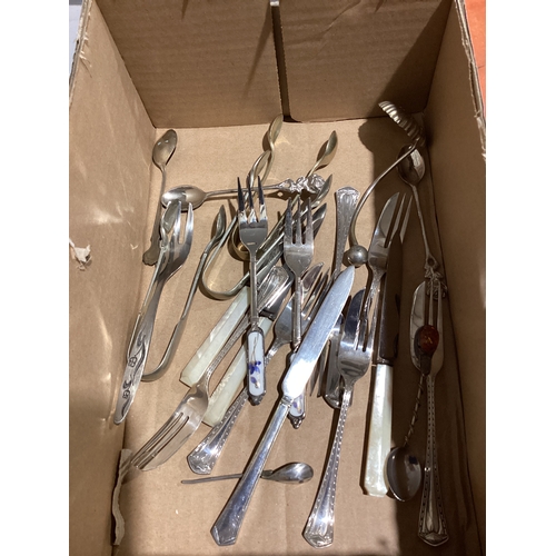 472 - Box Of Assorted Cutlery