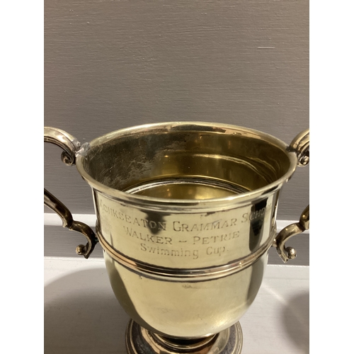 476 - Plated Monkseaton Grammar School (Walker-Petrie) Swimming Cup, 1 Other Trophy, Hexham Golf Club Cent... 