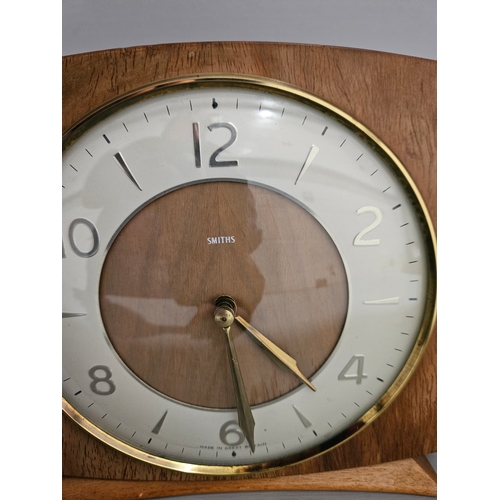 266 - Smith's Mantel Clock With Key