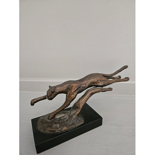 270 - Bronze Cheetah On Stand