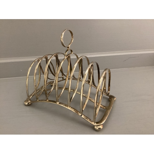 490 - Silver Toast Rack - Sheffield 1905