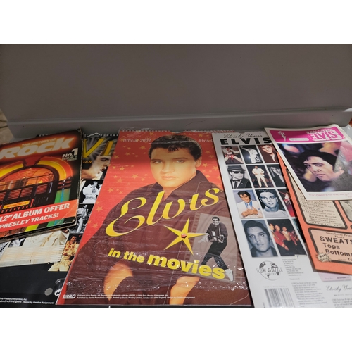 274 - Canvas Suitcase, Elvis Presley Calendars & Elvis Memorabilia