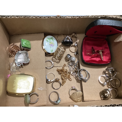 521 - Box Of Costume Jewellery