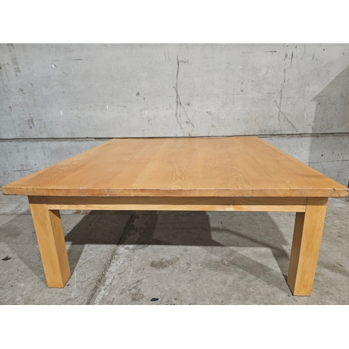 608 - Light Oak Coffee Table H49cm W120cm D121cm