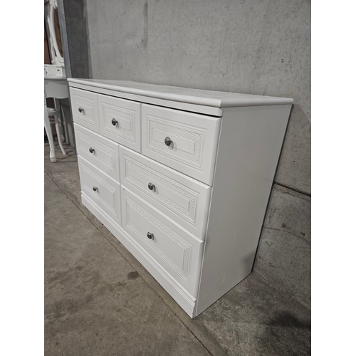 616 - 'Alston's Furniture' White Sideboard H83cm W115cm D41cm