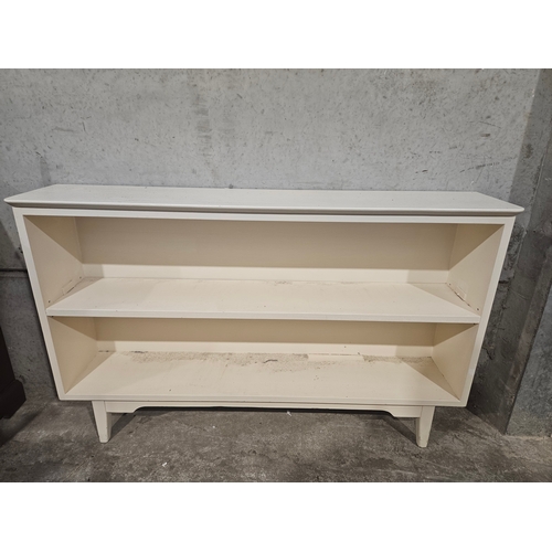 624 - Painted Bookshelf H75cm W120cm D24cm