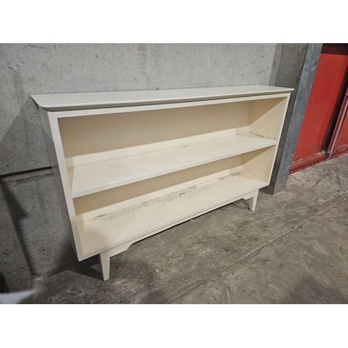 624 - Painted Bookshelf H75cm W120cm D24cm