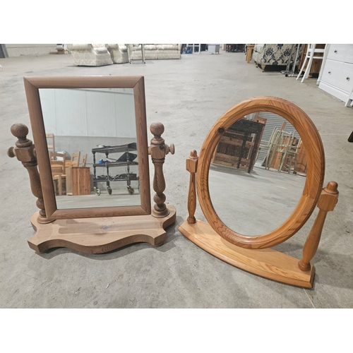 625 - 2 Pine Swing Toilet Mirrors