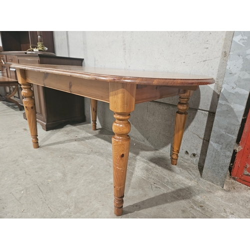 626 - Pine Kitchen Table H74cm L193cm W90cm