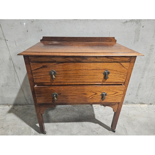 633 - Oak Wardrobe,  Dressing Table & Chest Of Drawers (Not Matching)