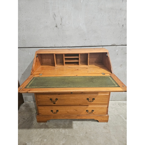 635 - Pine Bureau H97cm W97cm D47cm