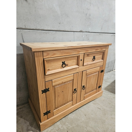 636 - Modern Pine Sideboard H85cm W104cm D47cm