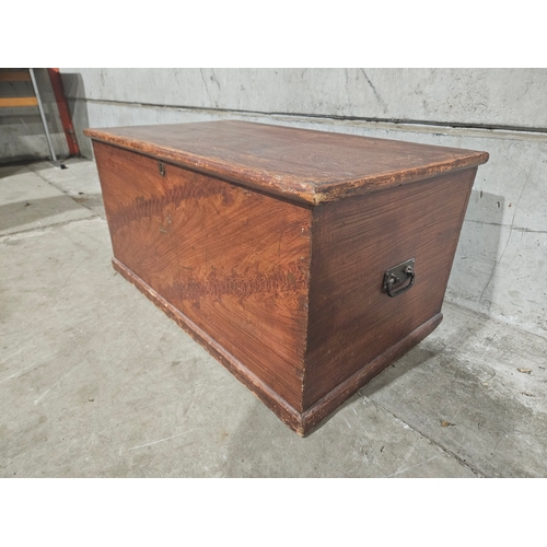 690 - Pine Blanket Box H47cm W94cm D54cm