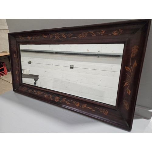 534 - Victorian Inlaid Mantel Mirror