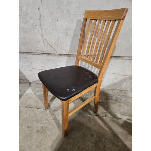 695 - 5 Reproduction Oak Dining Chairs