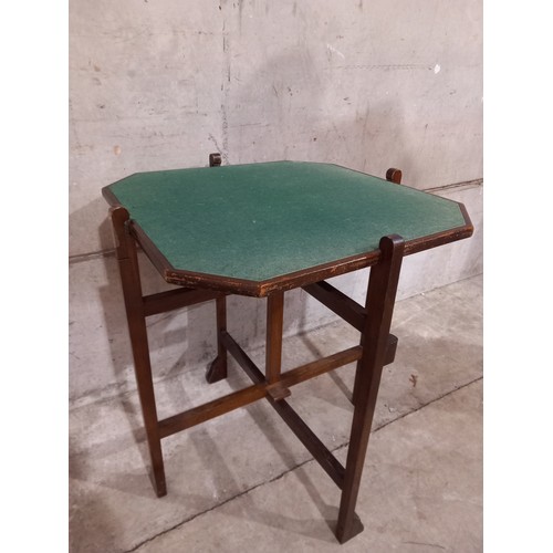 813 - Oak Folding Occasional/Games Table