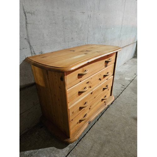 815 - Pine Chest Of Drawers H73cm W56cm D49cm