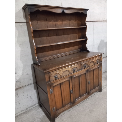 828 - Oak Dresser H169cm W127cm D49cm