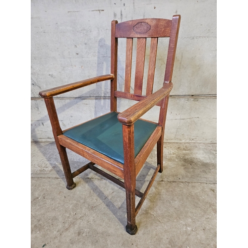 727 - Oak Carver Chair