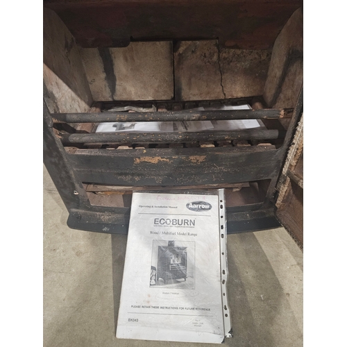 669 - Aarrow 8Kw Wood/Multifuel Burner (Working & Completely Refurbished)