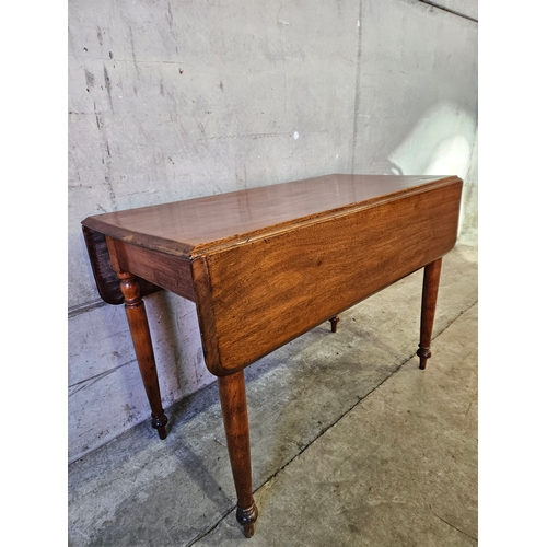 844 - Mahogany Drop Leaf Table H75cm L107cm W102cm