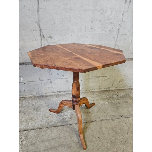 742 - Reproduction Stalk Table & Mahogany Standard Lamp