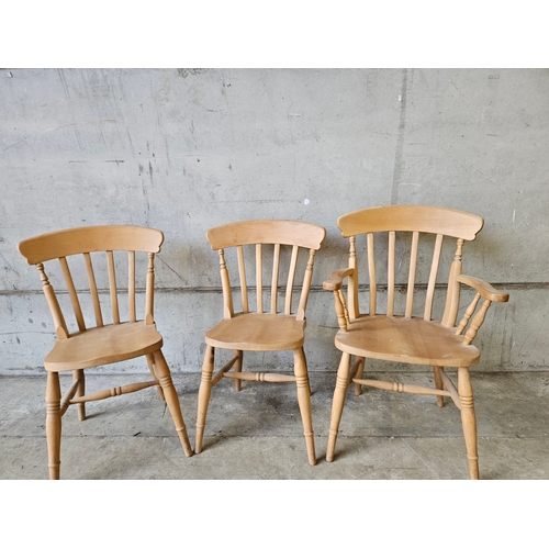 746 - 6 Beech Kitchen Chairs