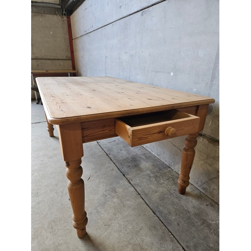 748 - Pine Kitchen Table H80cm L180cm W100cm