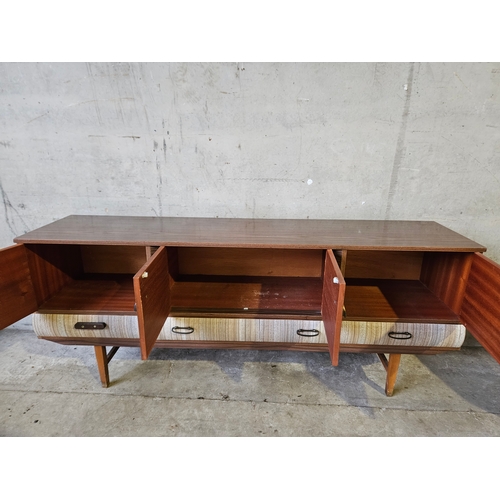 768 - 1960's Formica Sideboard H73cm W180cm D40cm