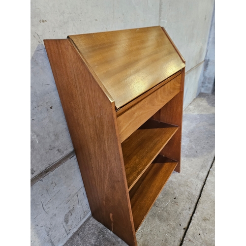 774 - Small Mahogany Bureau Bookshelf H95cm W60cm D26cm