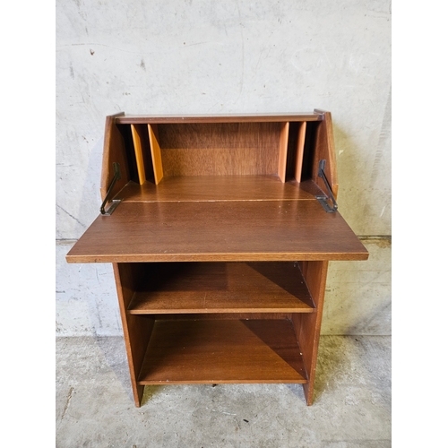 774 - Small Mahogany Bureau Bookshelf H95cm W60cm D26cm