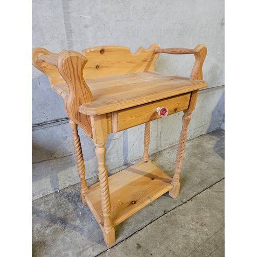 776 - Pine Washstand H88cm W66cm D38cm & Child's Desk H60cm