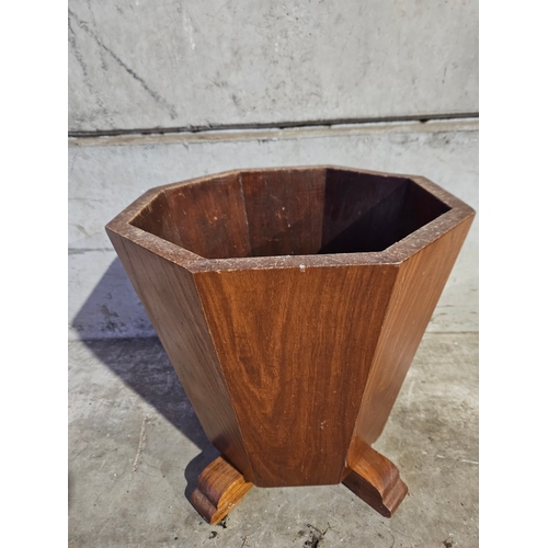 793 - Wooden Planter H43cm W41cm