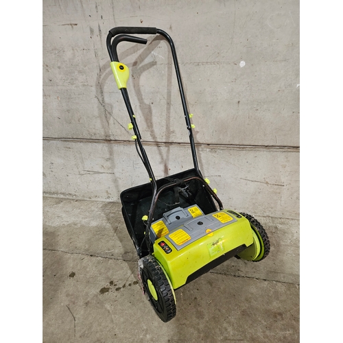 930 - Gear Battery Operated Lawnmower  & Spare Battery