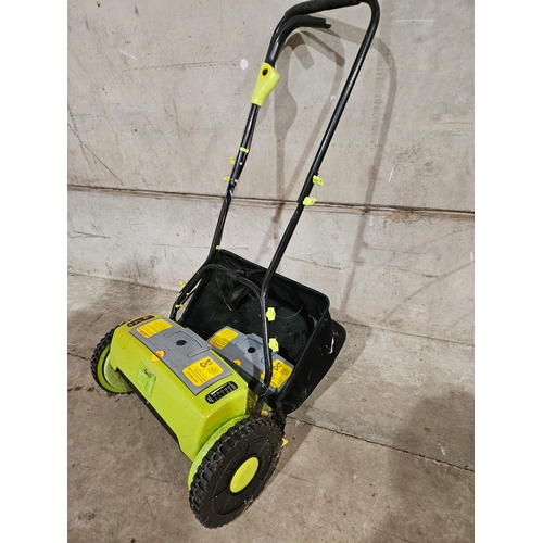 930 - Gear Battery Operated Lawnmower  & Spare Battery