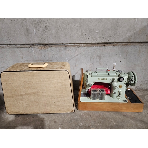 796 - Electric Singer Sewing Machine In Case