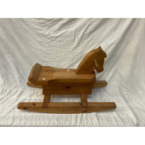 62 - Wooden Child’s Rocking Horse