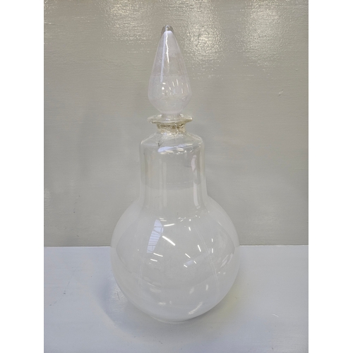 32 - Victorian Pear Shaped Apothecary Jar (A/F) H55cm