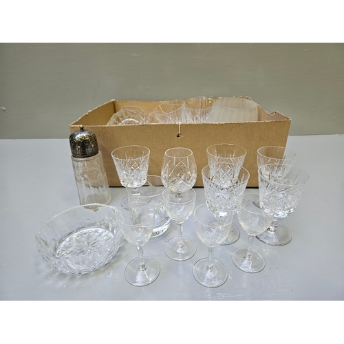 48 - Box Assorted Wine Glasses, Sherry Glasses Etc