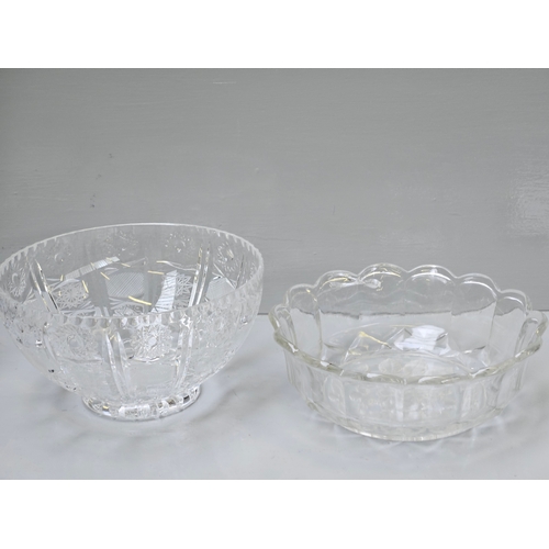 81 - Box Including Fruit Bowls,  Cake Stands, Silver Plated Glass Serving Dish Etc