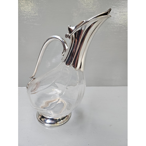 86 - Plated Duck Decanter H24cm