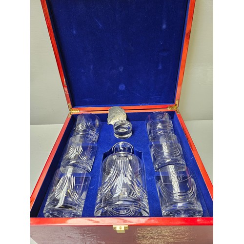 88 - Glencairn Crystal Whisky Decanter & 6 Glasses In Original Box