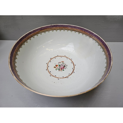 94 - Large Antique Porcelain Bowl H12cm W29cm