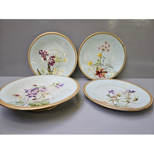 107 - 7Pcs Victorian Royal Worcester Dessert Set (A/F)