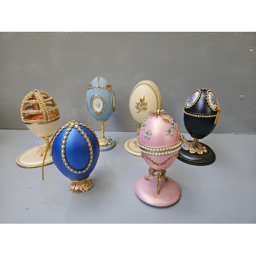 135 - 2 Boxes Of Assorted Fabergé Eggs & Certificates