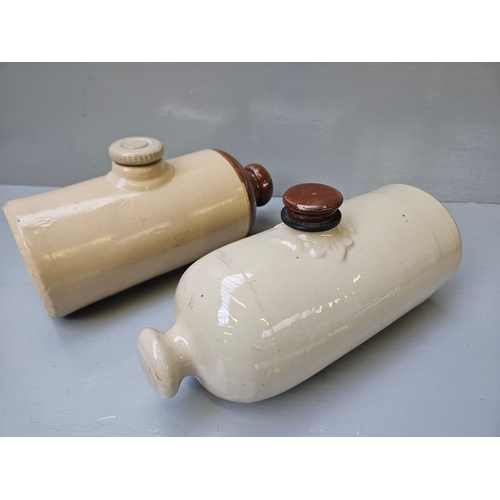 159 - 2 Stoneware Hot Water Bottles